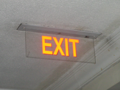 exit sign