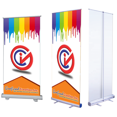 pull up banner stand