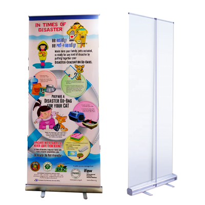 pull up banner stand